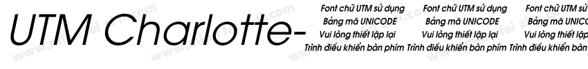 UTM Charlotte字体转换